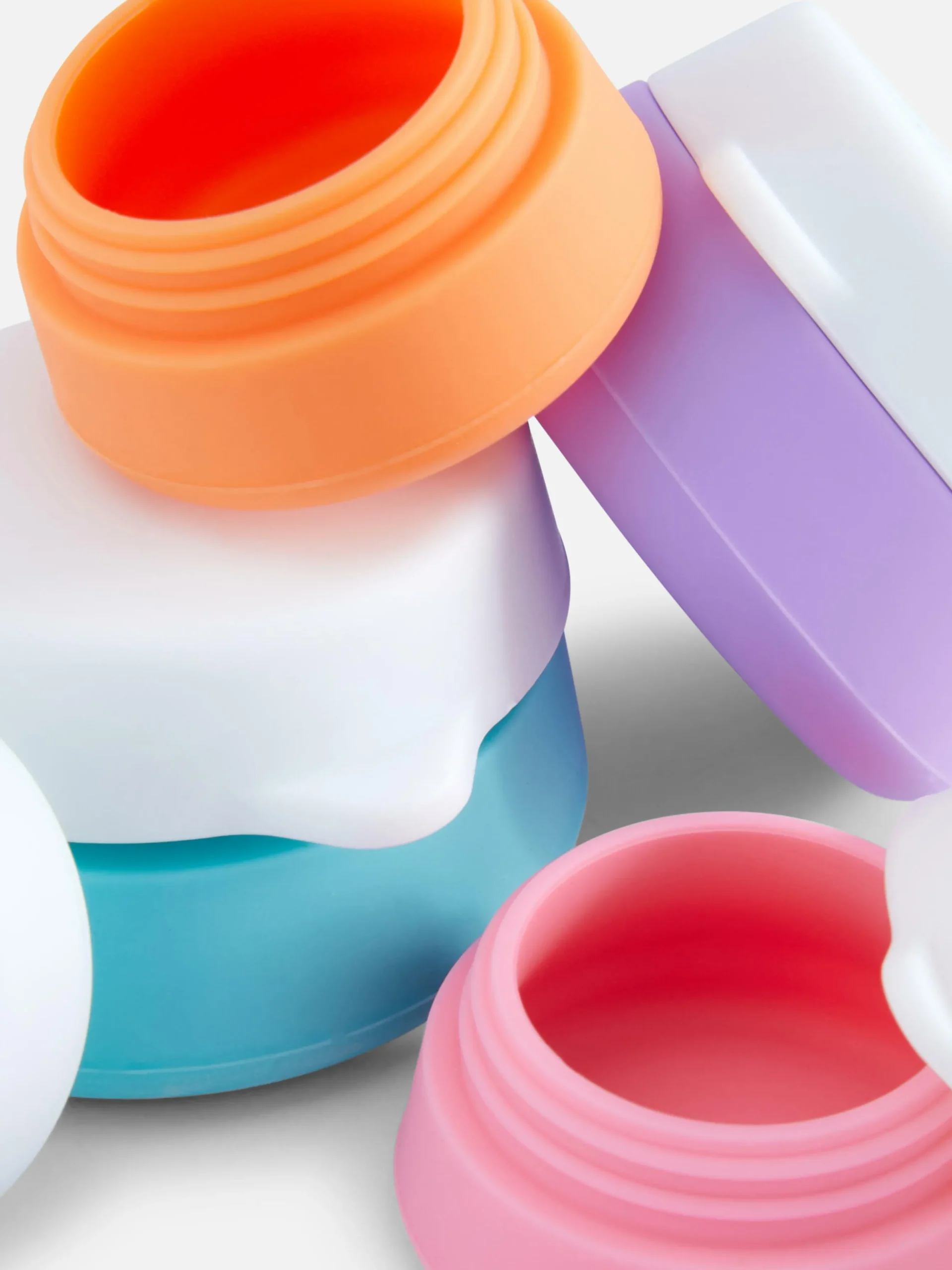 Lot De 4 Pots De Voyage En Silicone