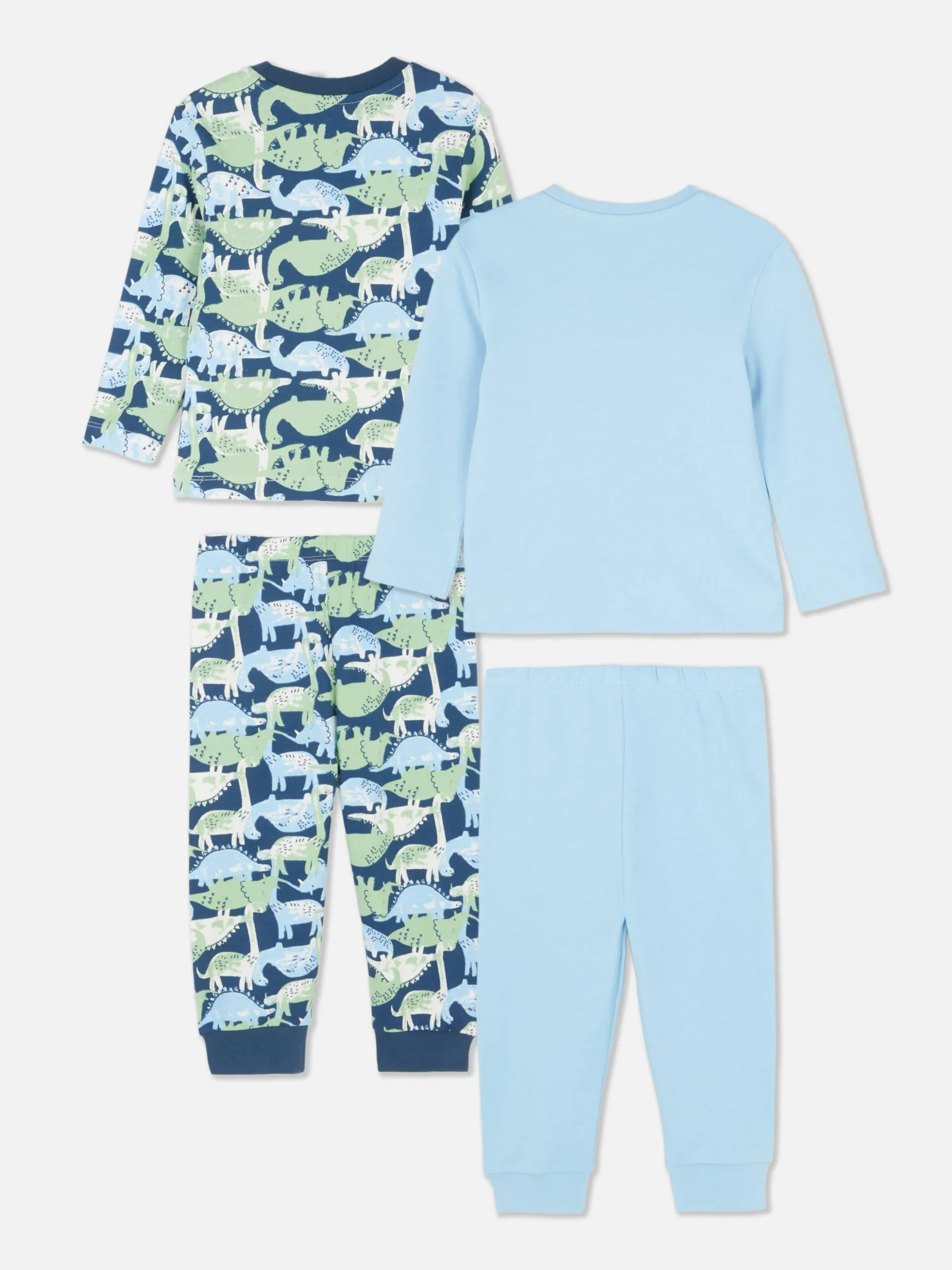Lot De 2 Pyjamas à Manches Longues Et Motifs Variés