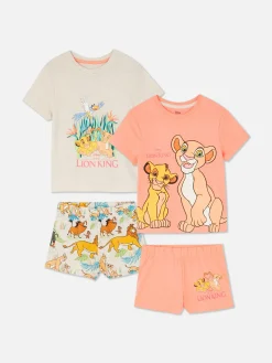 Lot De 2 Pyjamas à Manches Courtes Disney Le Roi Lion 30e Anniversaire
