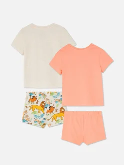 Lot De 2 Pyjamas à Manches Courtes Disney Le Roi Lion 30e Anniversaire