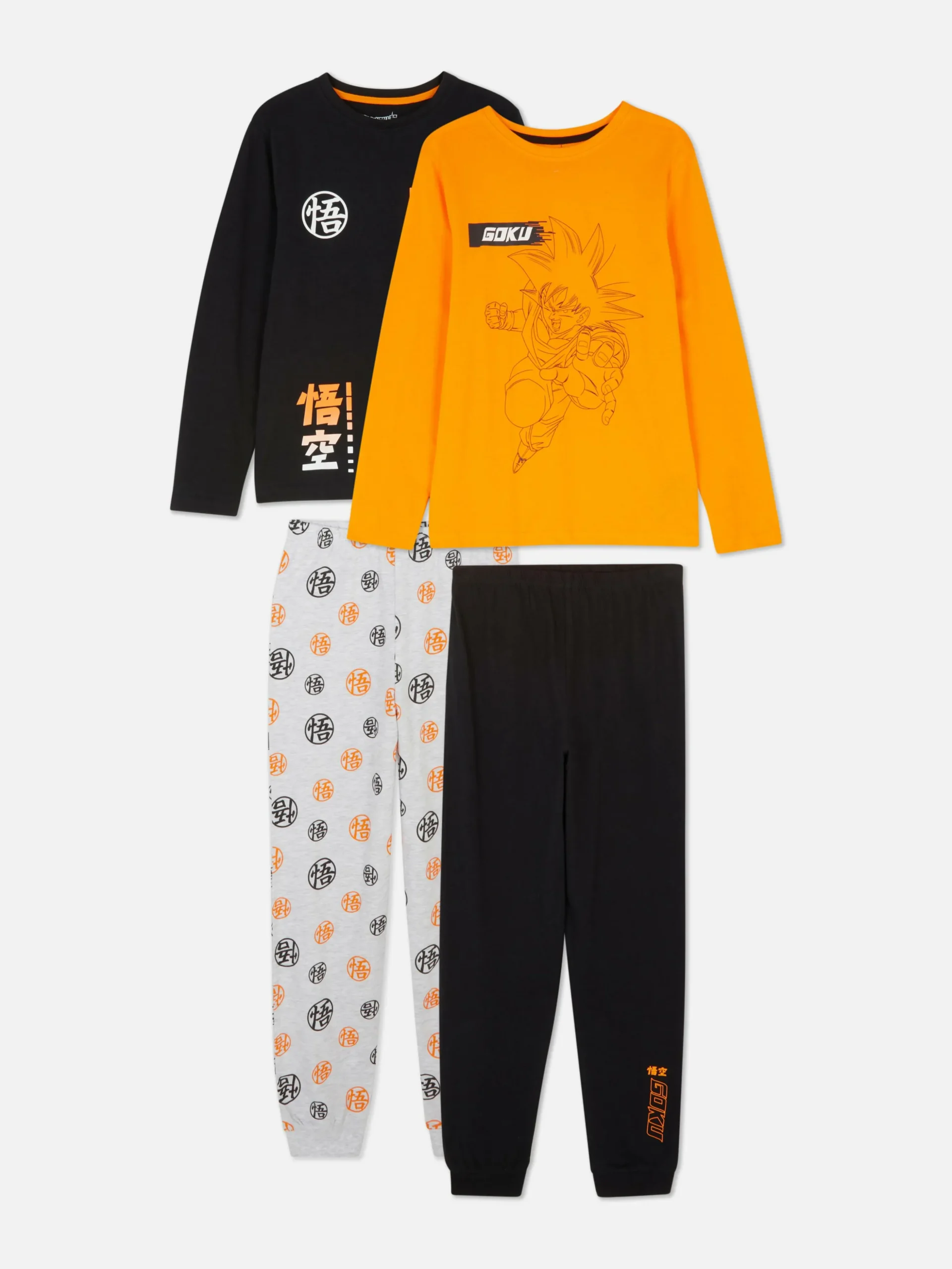 Lot De 2 Pyjamas à Manches Longues Dragon Ball Z