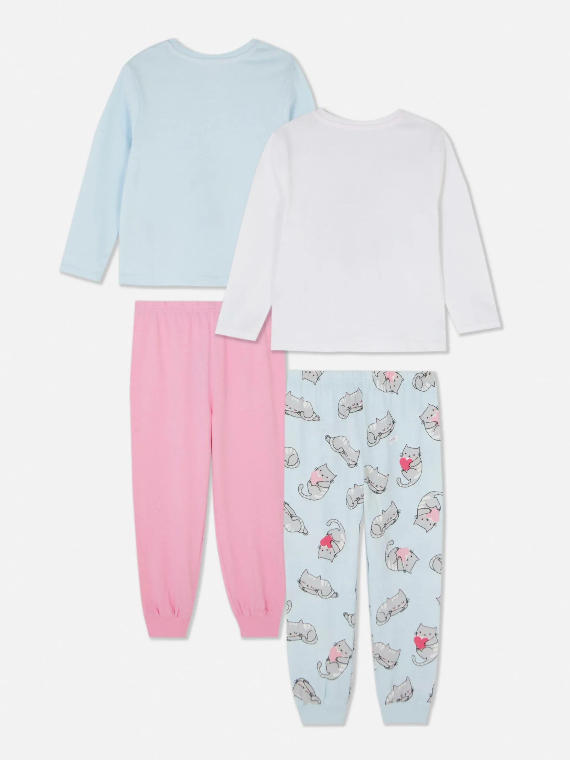 Lot De 2 Pyjamas Longs à Motif Chat