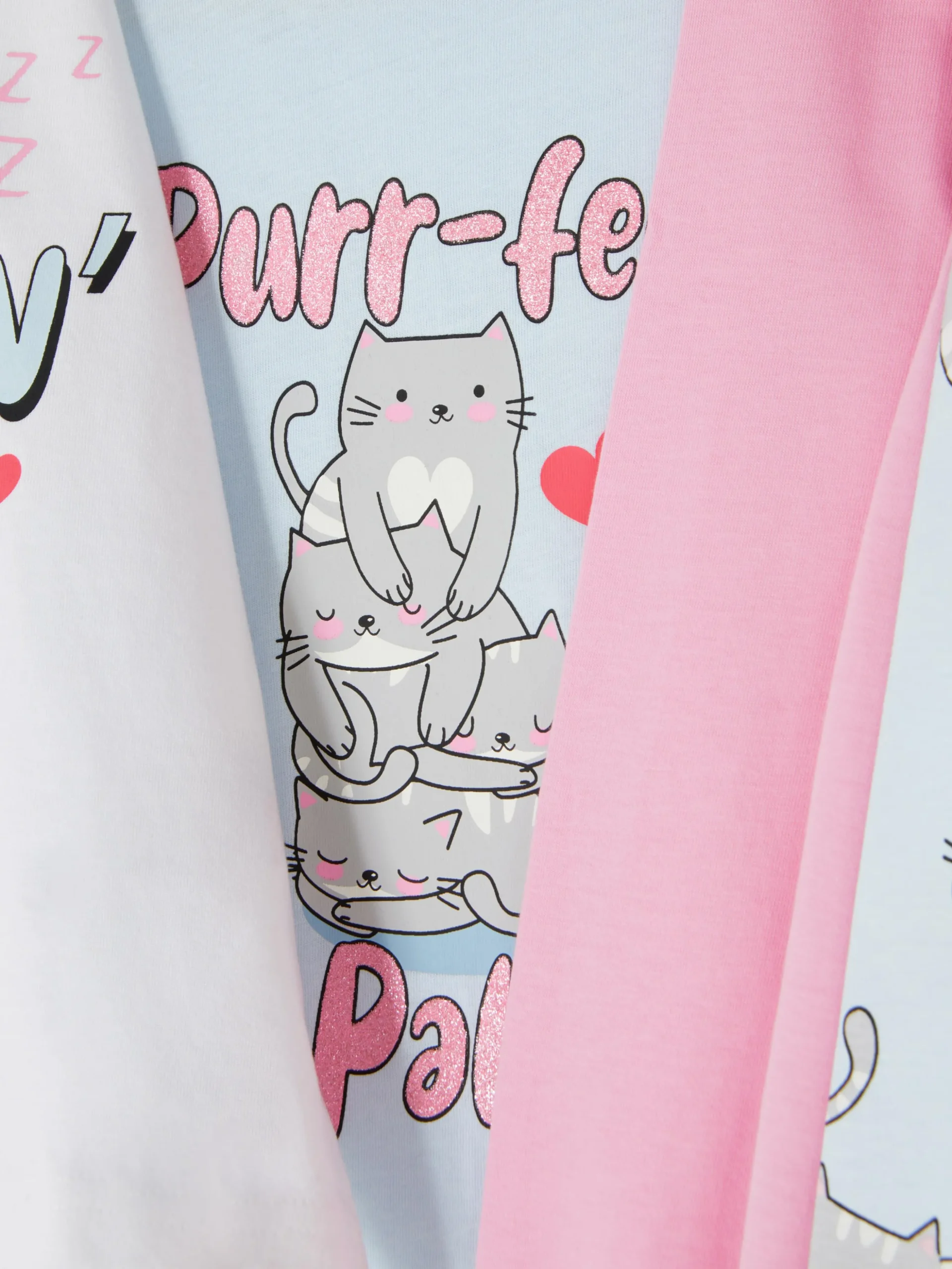 Lot De 2 Pyjamas Longs à Motif Chat