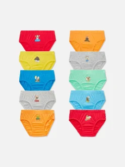 Lot De 10 Slips à Motif Animalier