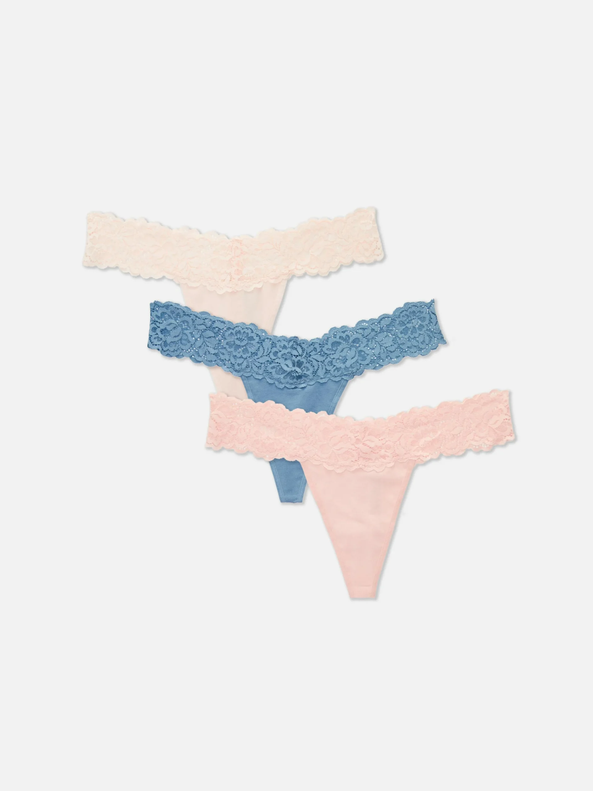 Lot De 3 Strings Bandeau En Dentelle