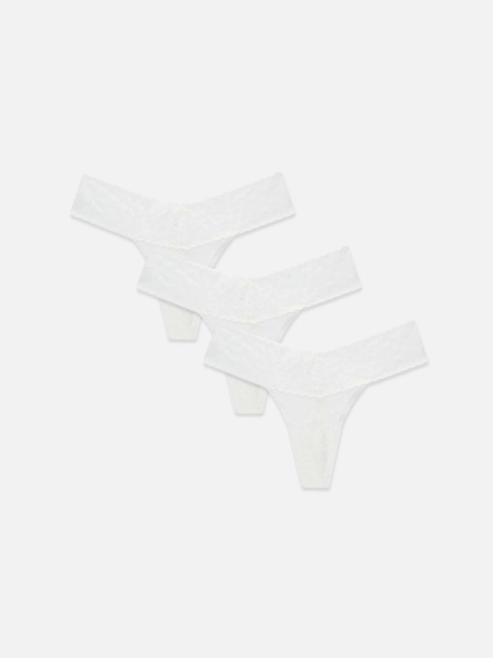 Lot De 3 Strings Bandeau En Dentelle