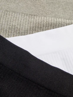 Lot De 3 Strings Côtelés Sans Couture