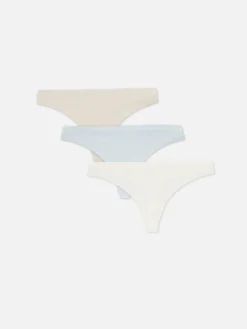 Lot De 3 Strings Invisibles Texturés à Imprimé Animal