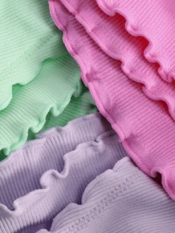 Lot De 3 Strings Sans Coutures à Bords Ondulés