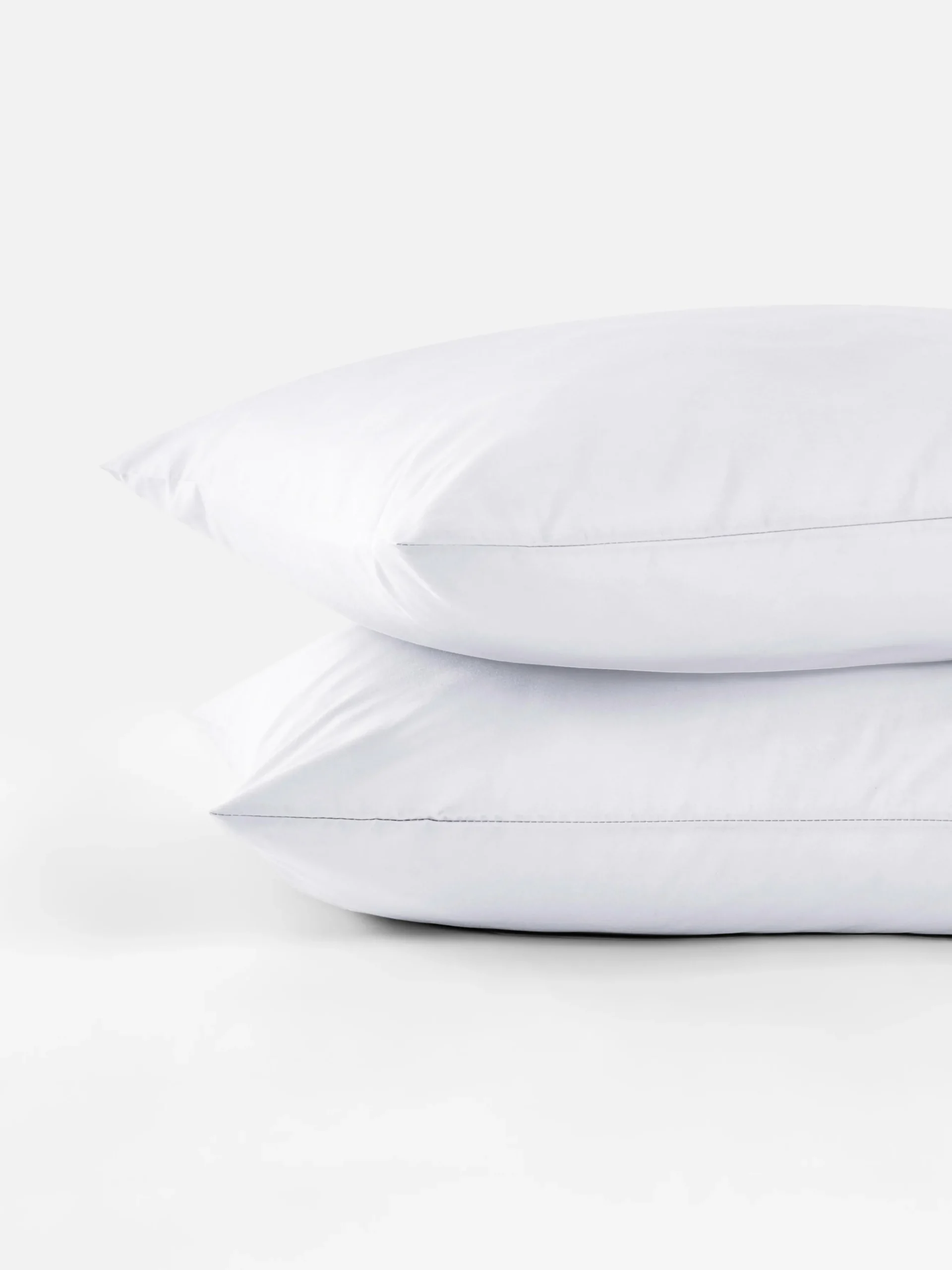 Lot De 2 Taies D'oreiller Blanches Essential