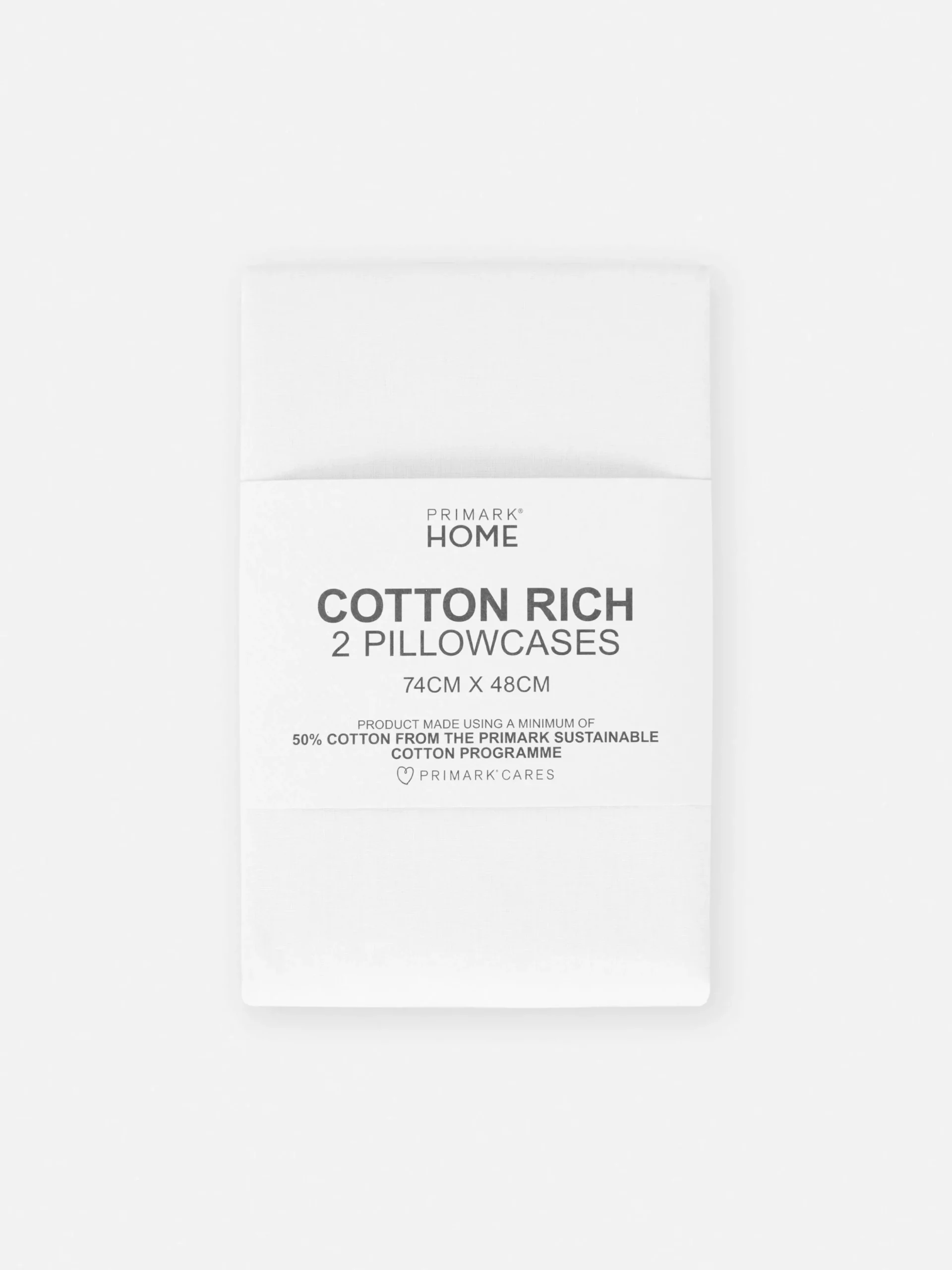 Lot De 2 Taies D'oreiller Blanches Essential