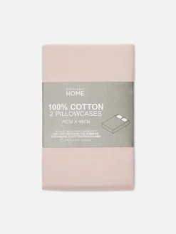 Lot De 2 Taies D'oreiller En Coton