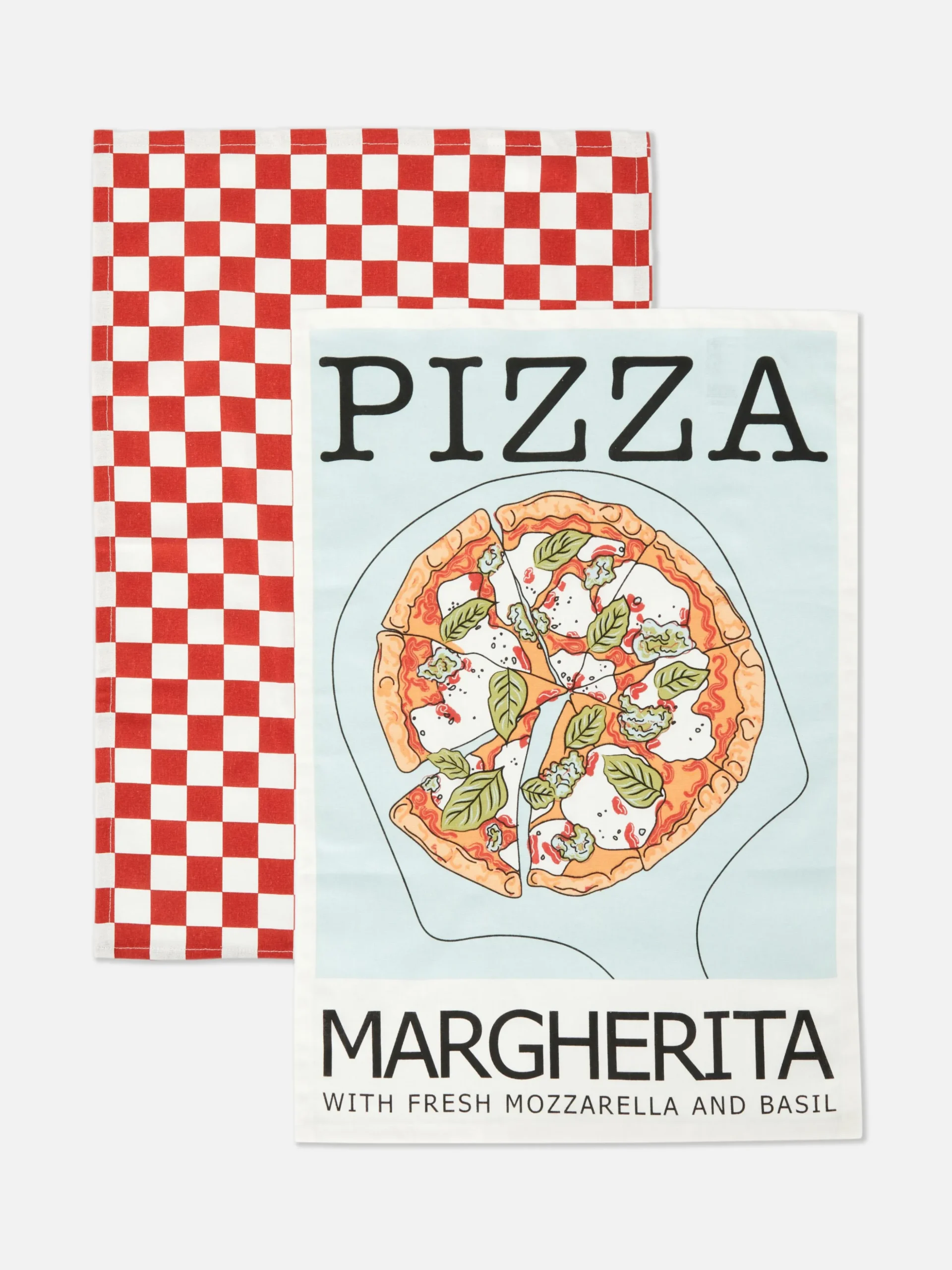 Lot De 2 Torchons Imprimés