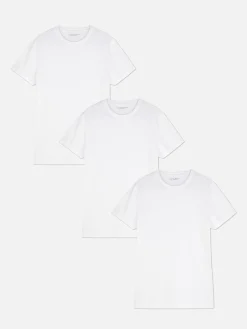 Lot De 3 T-shirts De Sous-vêtement à Col Rond