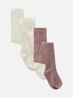 Lot De 3 collants Côtelés Variés