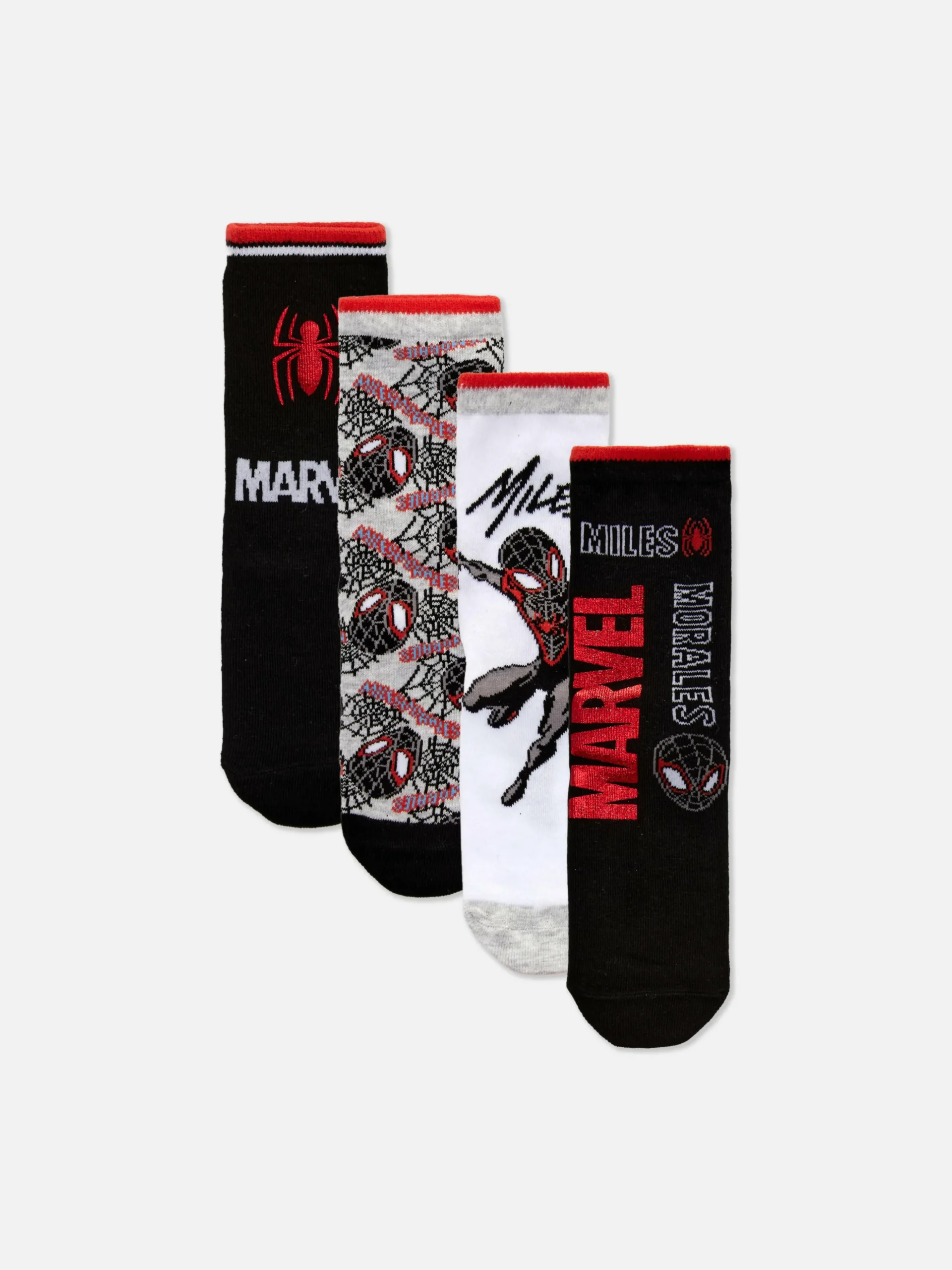 Lot De 4 paires De Socquettes Marvel Spider-Man Miles Morales
