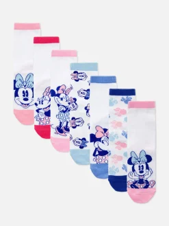 Lots De 7 paires De Socquettes Disney Minnie Mouse