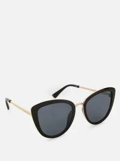 Lunettes De Soleil œil De Chat à Finition Métallisée