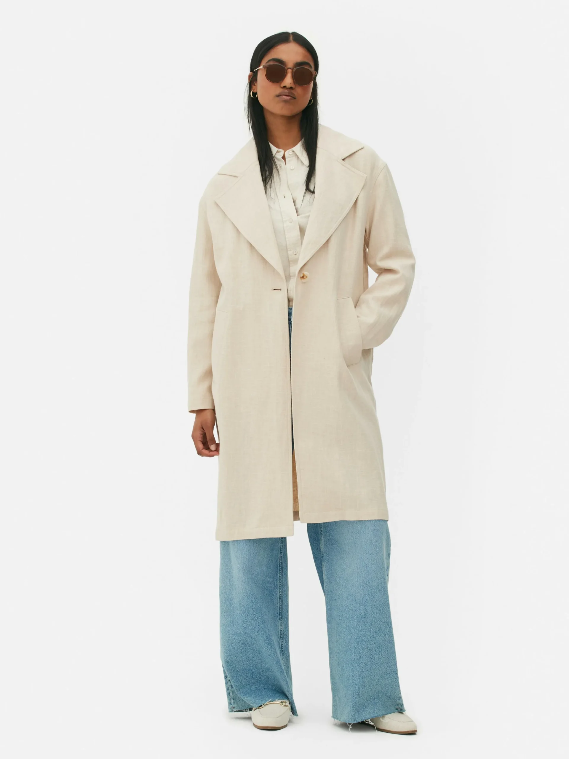 Manteau à Boutonnage Simple