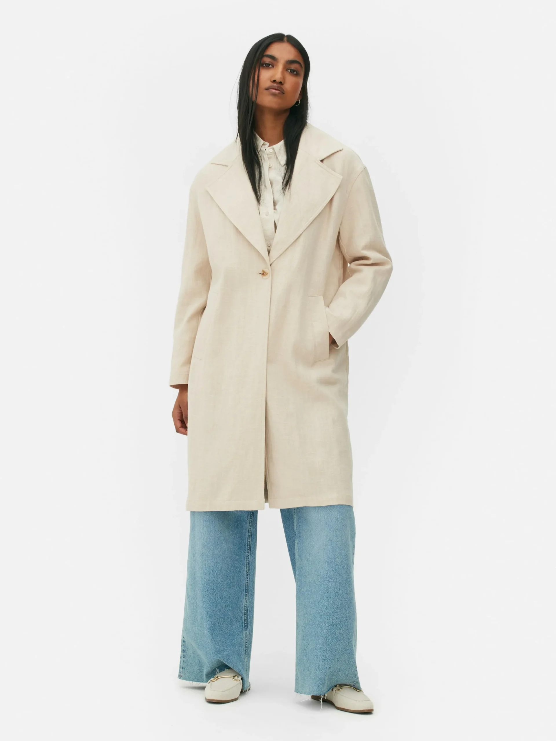 Manteau à Boutonnage Simple