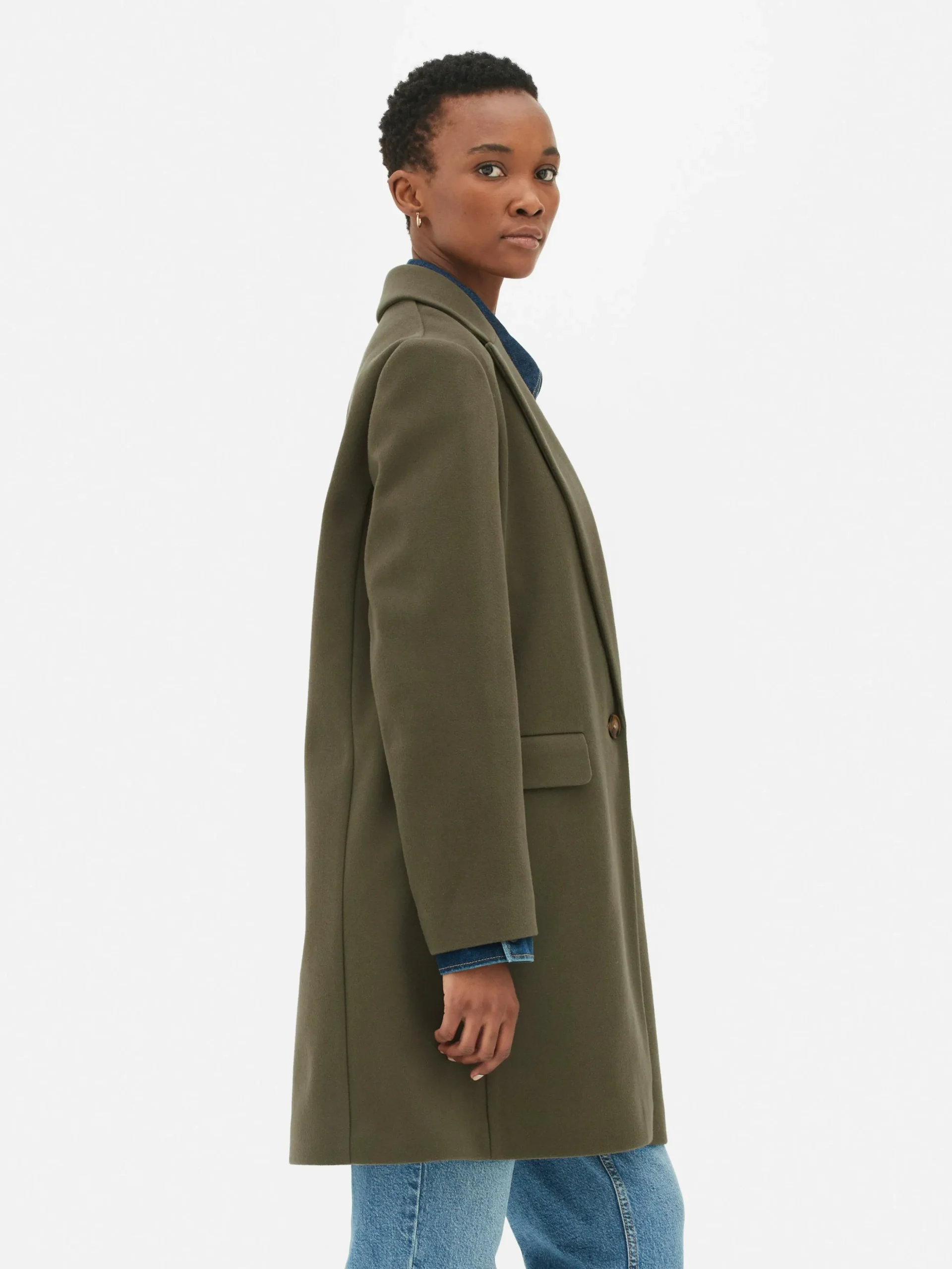 Manteau à Boutonnage Simple Classique