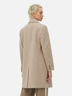 Manteau Croisé En Sergé