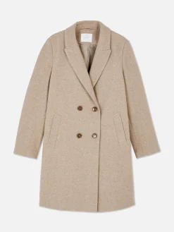 Manteau Croisé En Sergé