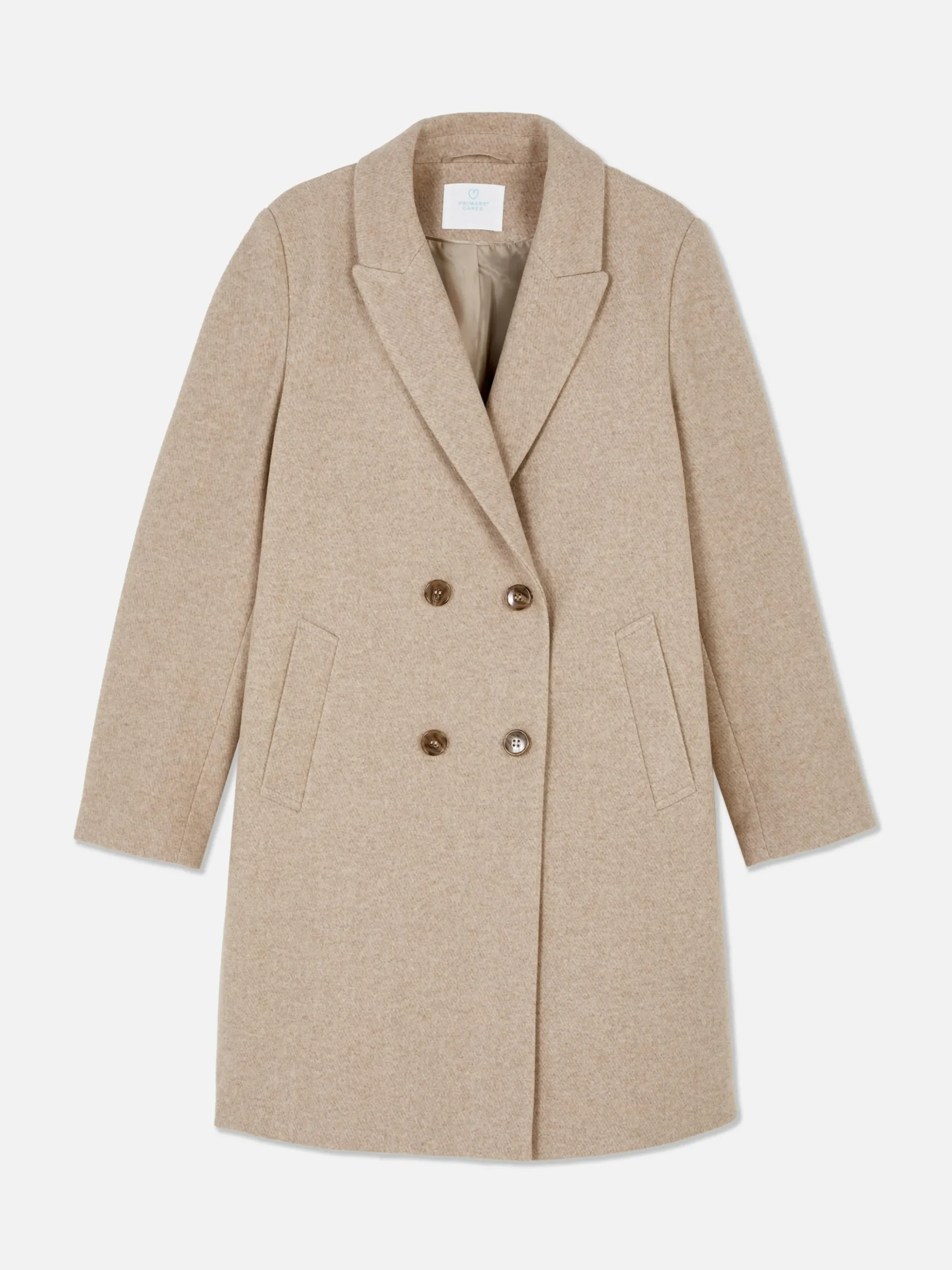 Manteau Croisé En Sergé