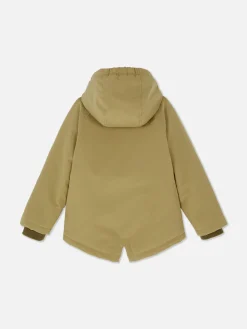 Manteau Doublé Et Duveteux à Boutons