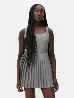 Mini Robe Patineuse Plissée Rita Ora