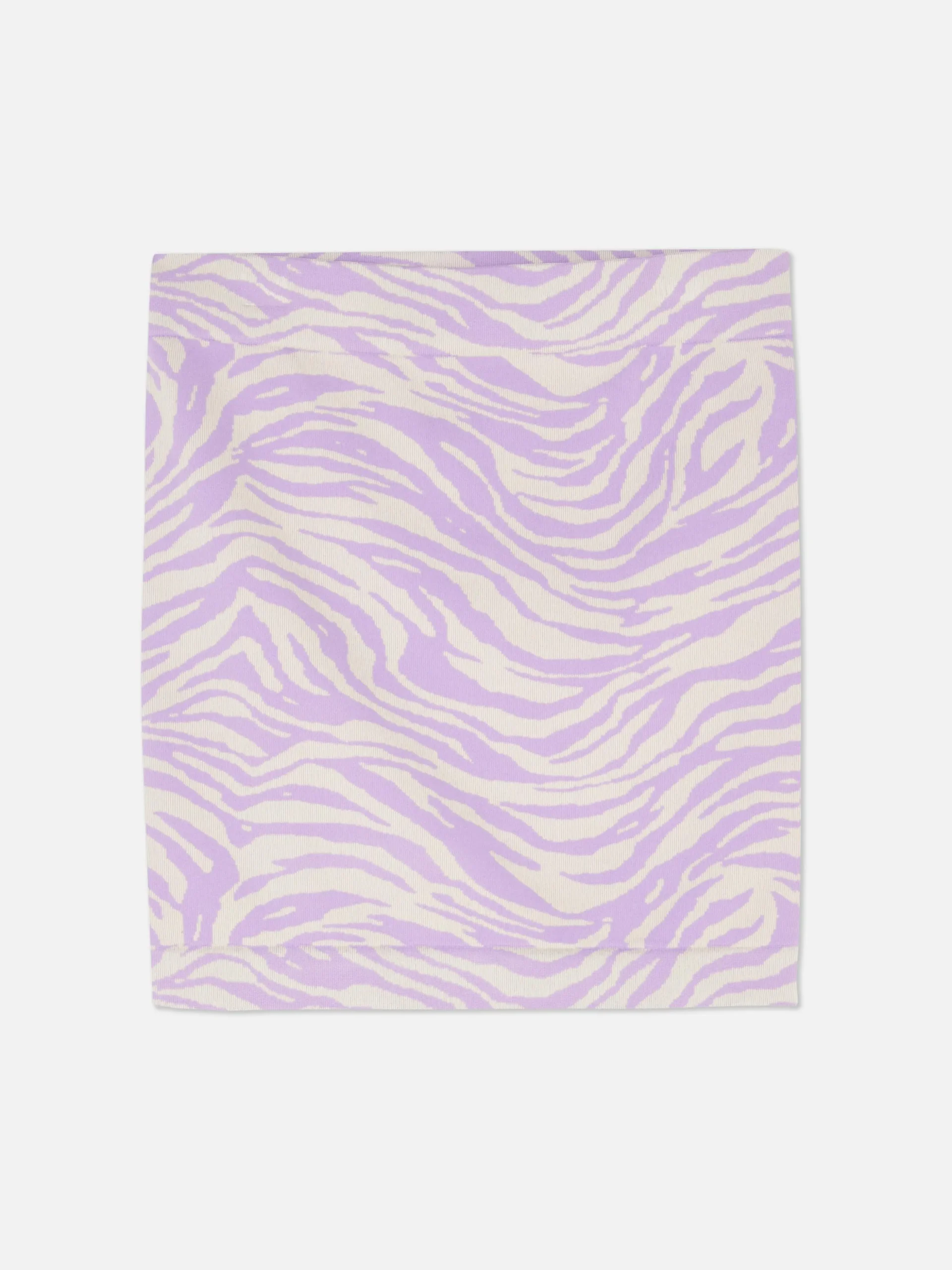 Mini-jupe Côtelée Sans Coutures