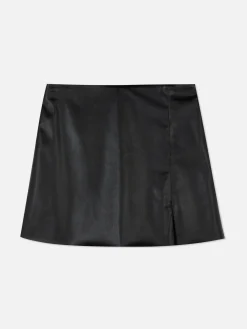 Mini-jupe En Simili Cuir