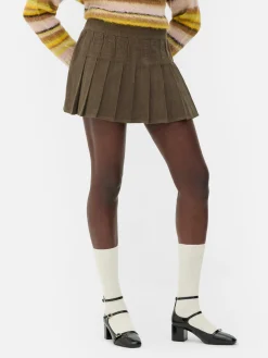 Mini-jupe En Velours Côtelé Rita Ora