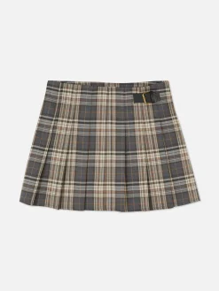 Mini-jupe Plissée à Ceinture