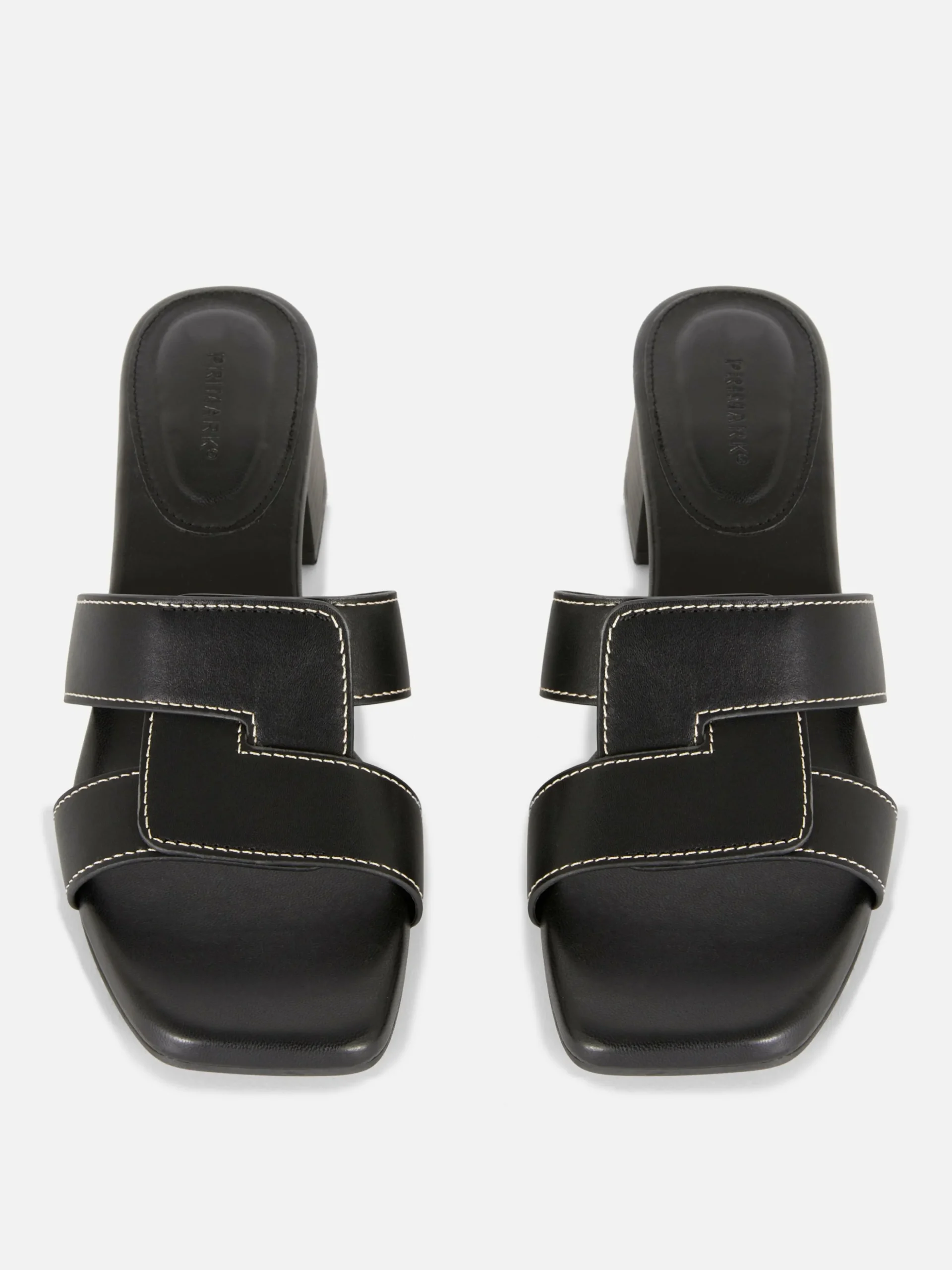 Mules à Talons Avec Bride à Maillon