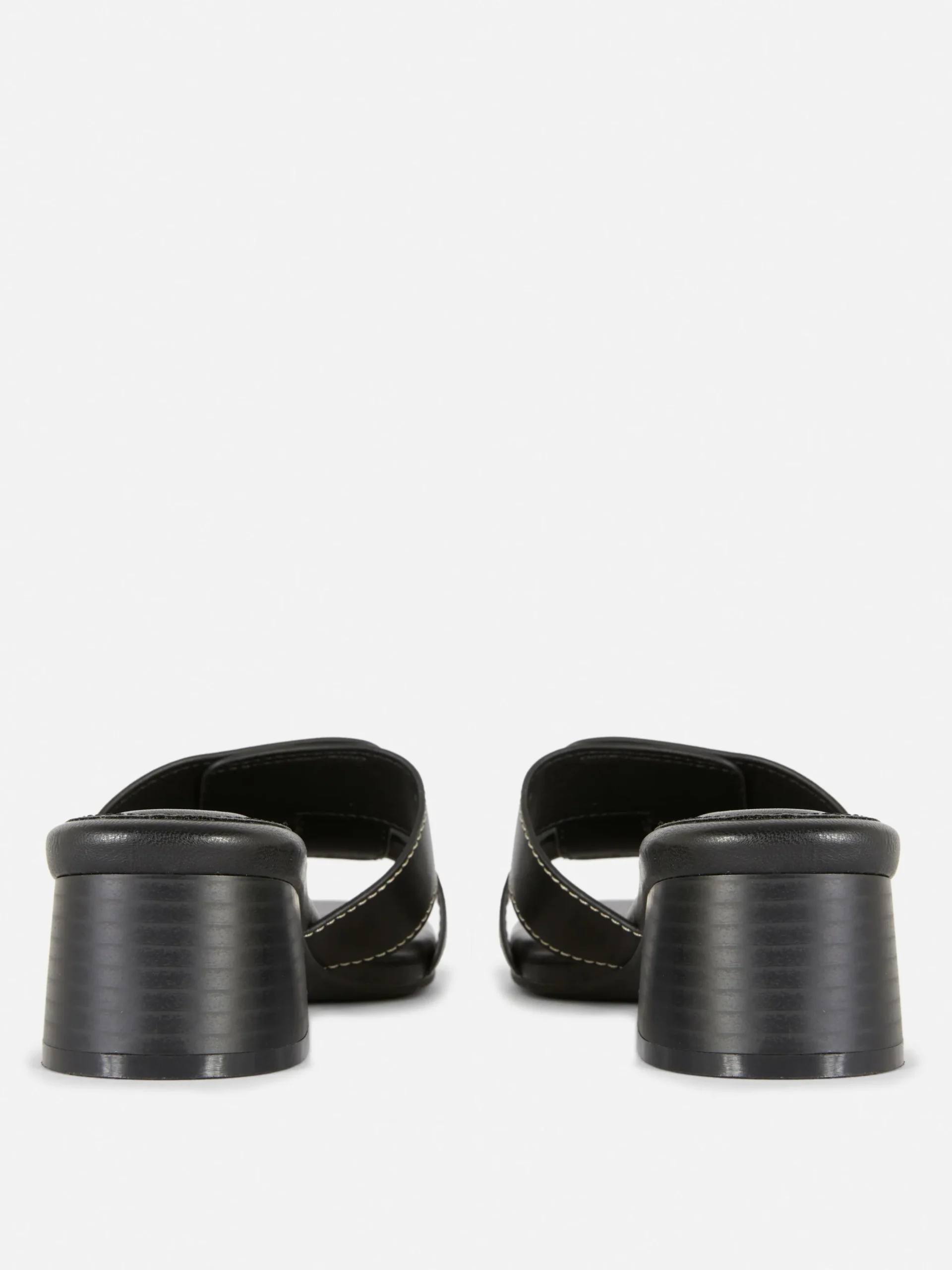 Mules à Talons Avec Bride à Maillon