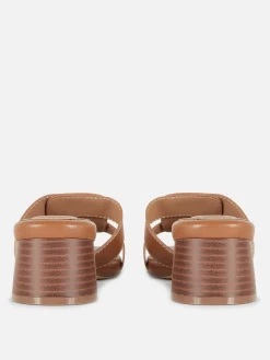 Mules à Talons Avec Bride à Maillon