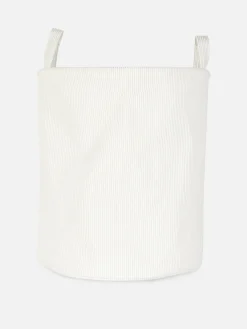 Panier à Linge En Velours Côtelé