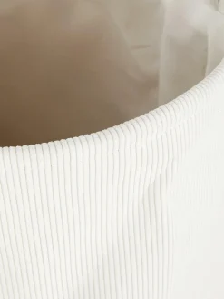 Panier à Linge En Velours Côtelé