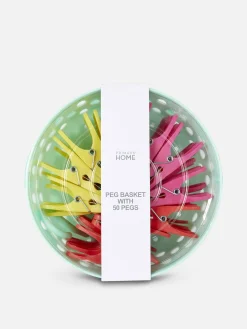 Panier De 50 Pinces à Linge