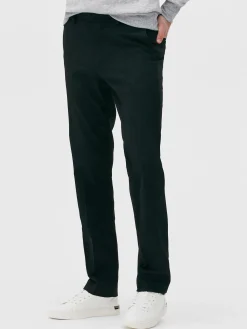 Pantalon En Sergé Coupe Droite