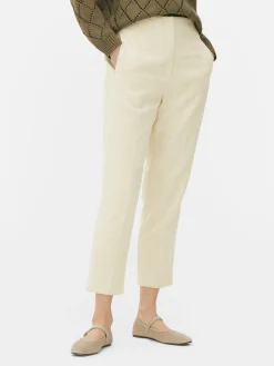 Pantalon Taille Haute Surpiqué