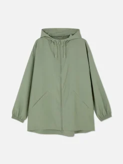 Parka Imperméable Légère à Capuche