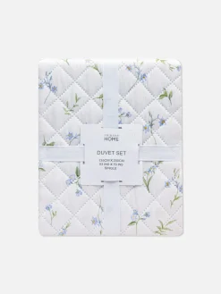 Parure De Lit Simple En Pinsonic à Petites Fleurs