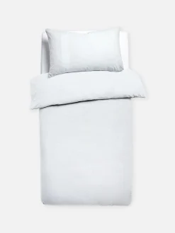 Parure De Lit Simple Gaufrée Blanche
