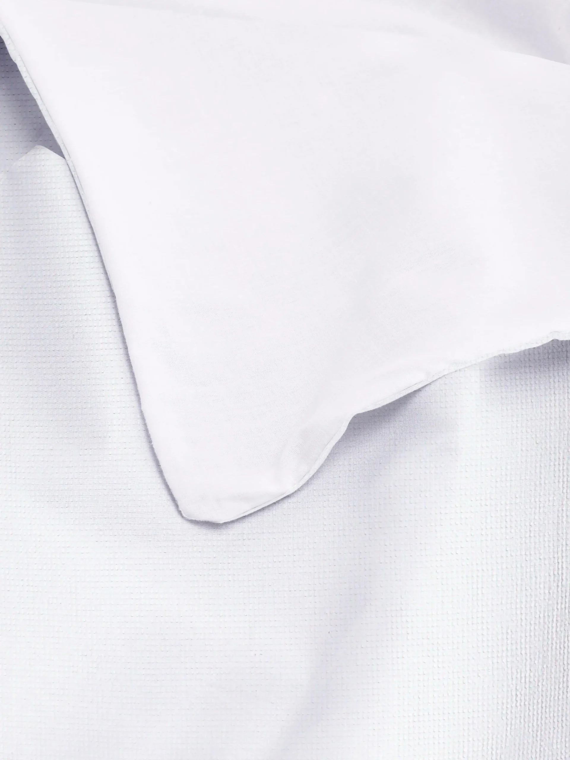 Parure De Lit Simple Gaufrée Blanche