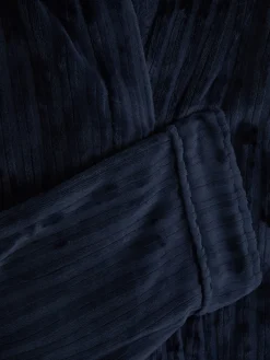 Peignoir à Rayures Effet Dévoré