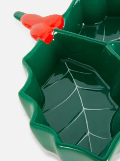 Petit Bol De Noël En Forme De Houx