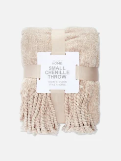 Petite Couverture En Chenille à Pampilles