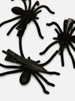 Pinces à Cheveux En Araignée D'Halloween